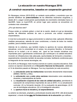 Captura-La educación en Nicaragua