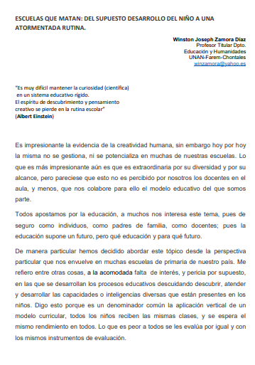 Captura-escuelas que matan