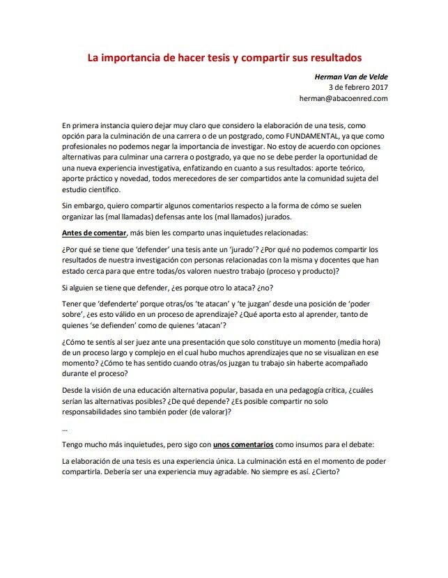 compartir reultados tesis